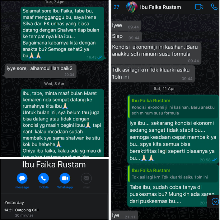 Kondisi Terkini Ibu Faika